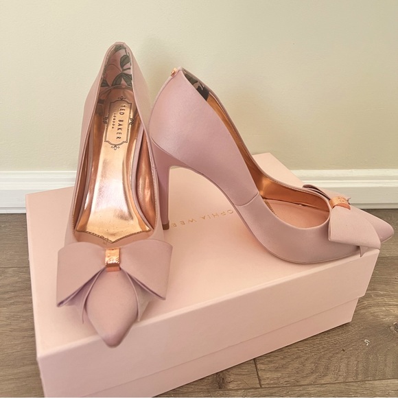 Ted Baker Shoes - Ted Baker Azeline Pink Satin Bow Pump